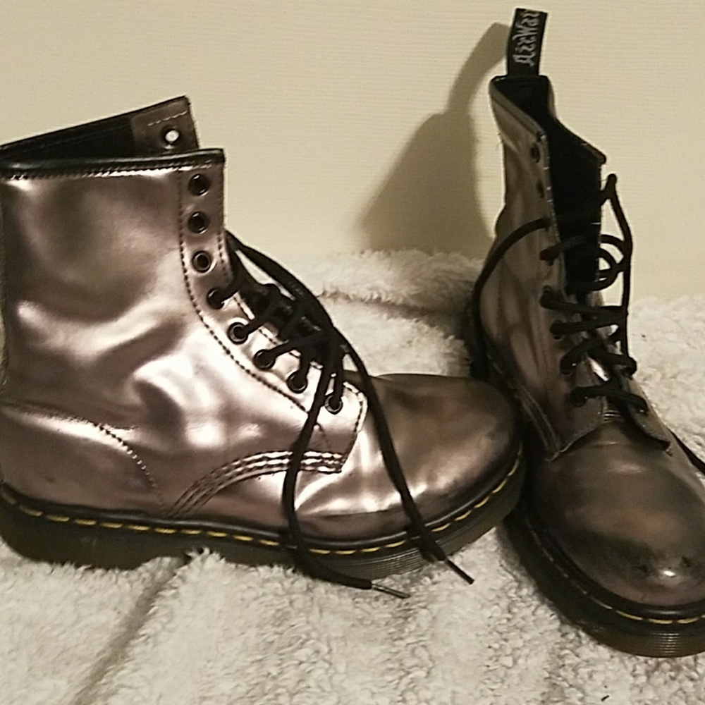 Silver Doc Martens